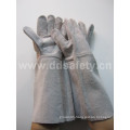 Grey Cow Split Leather Welder Glove Work Glove (DLW620)